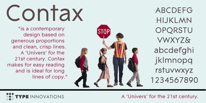 폰트 Contax Sans