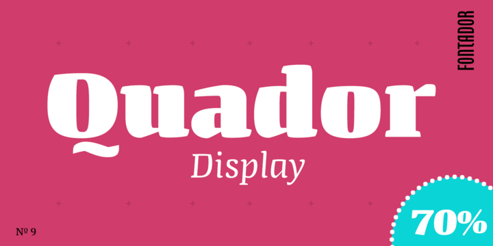 폰트 Quador Display