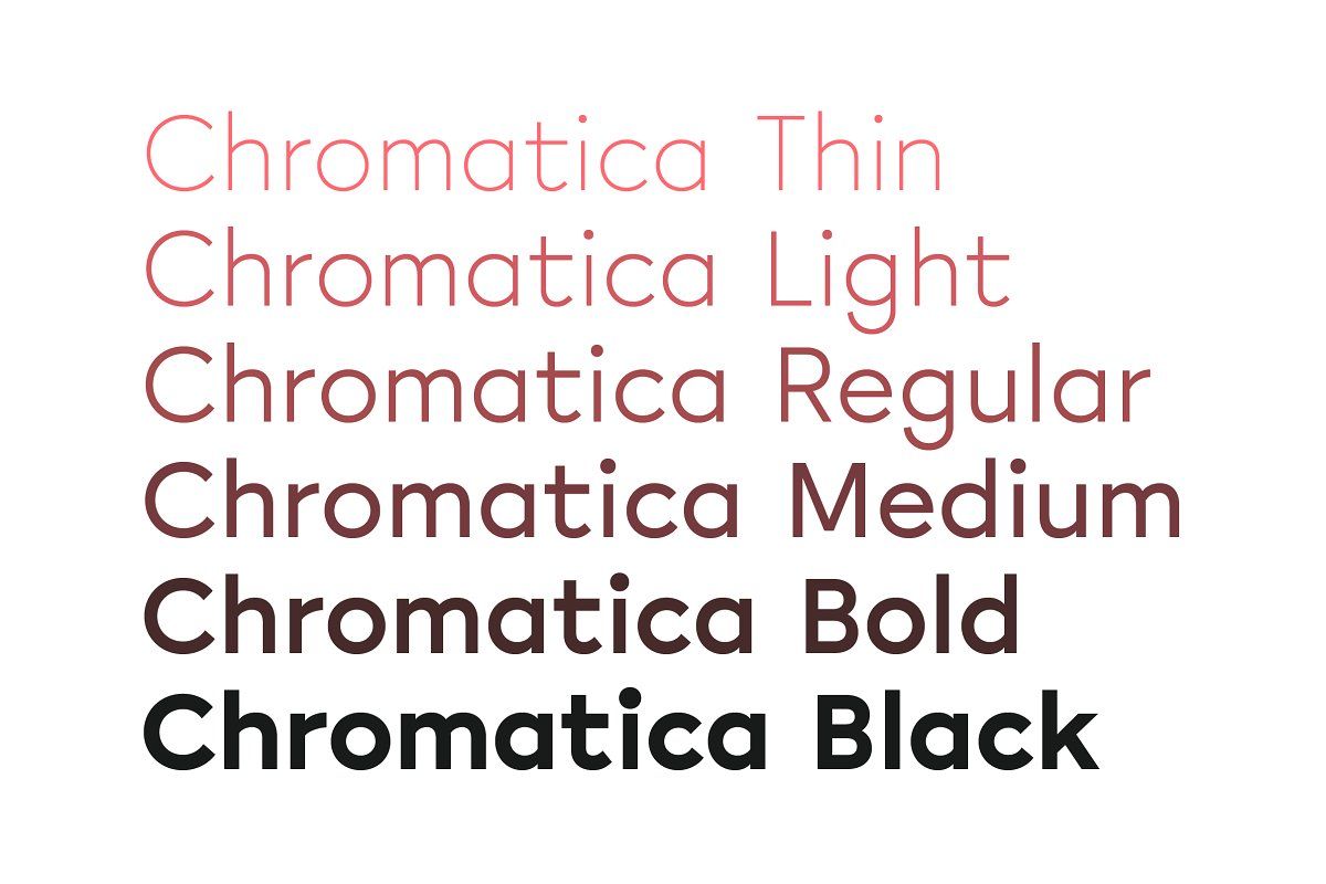폰트 Chromatica
