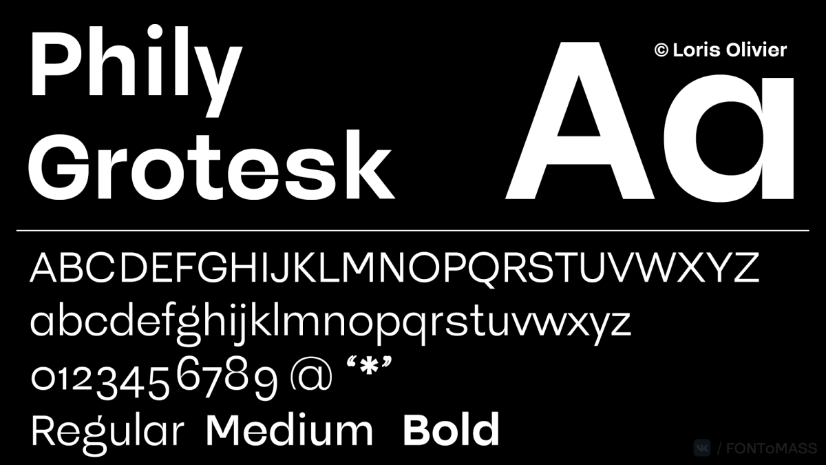 폰트 Phily Grotesk