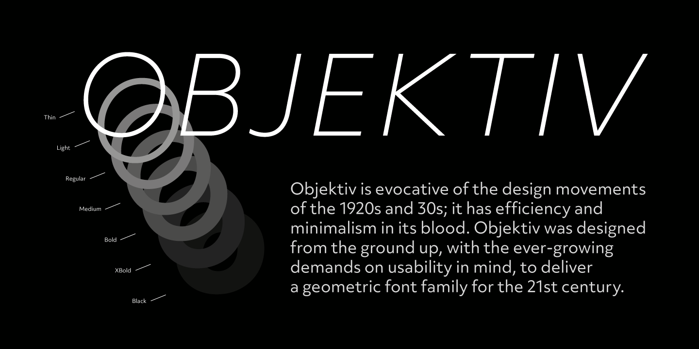 폰트 Objektiv