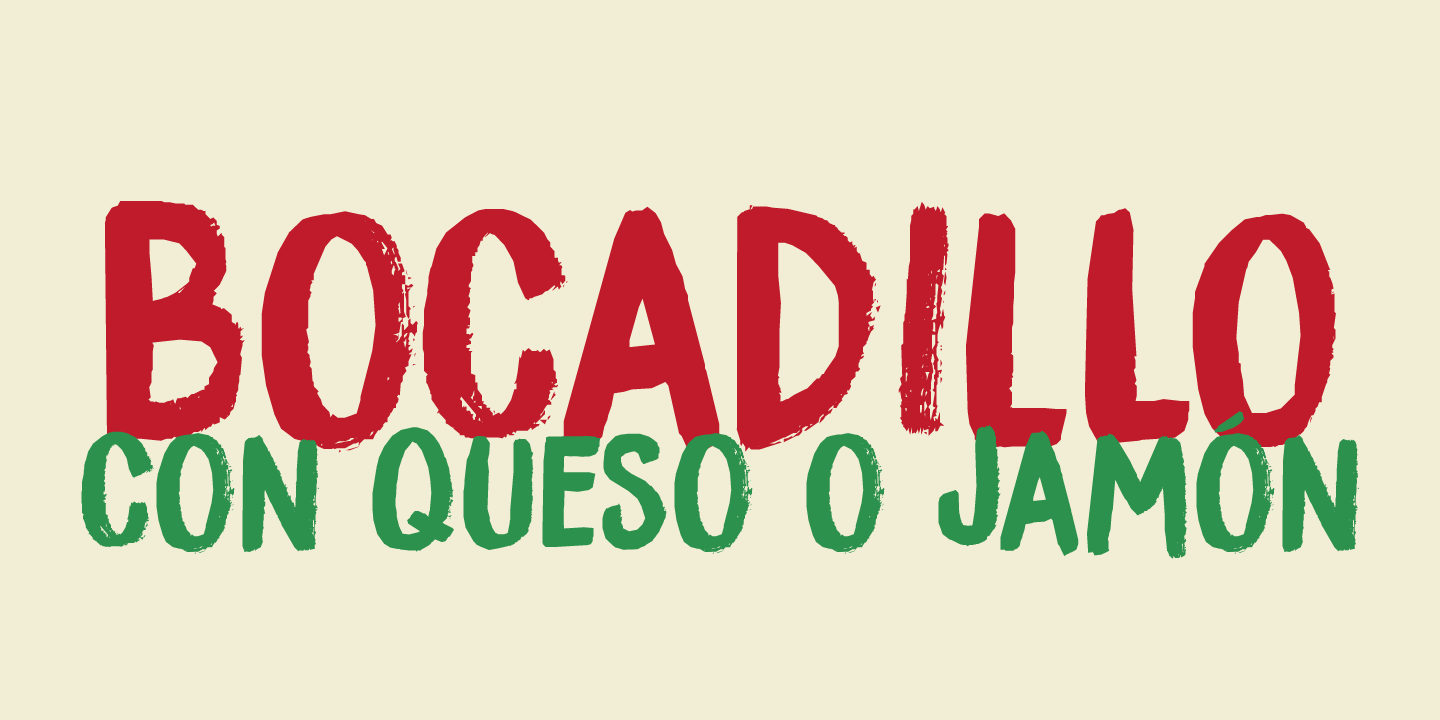 폰트 Bocadillo