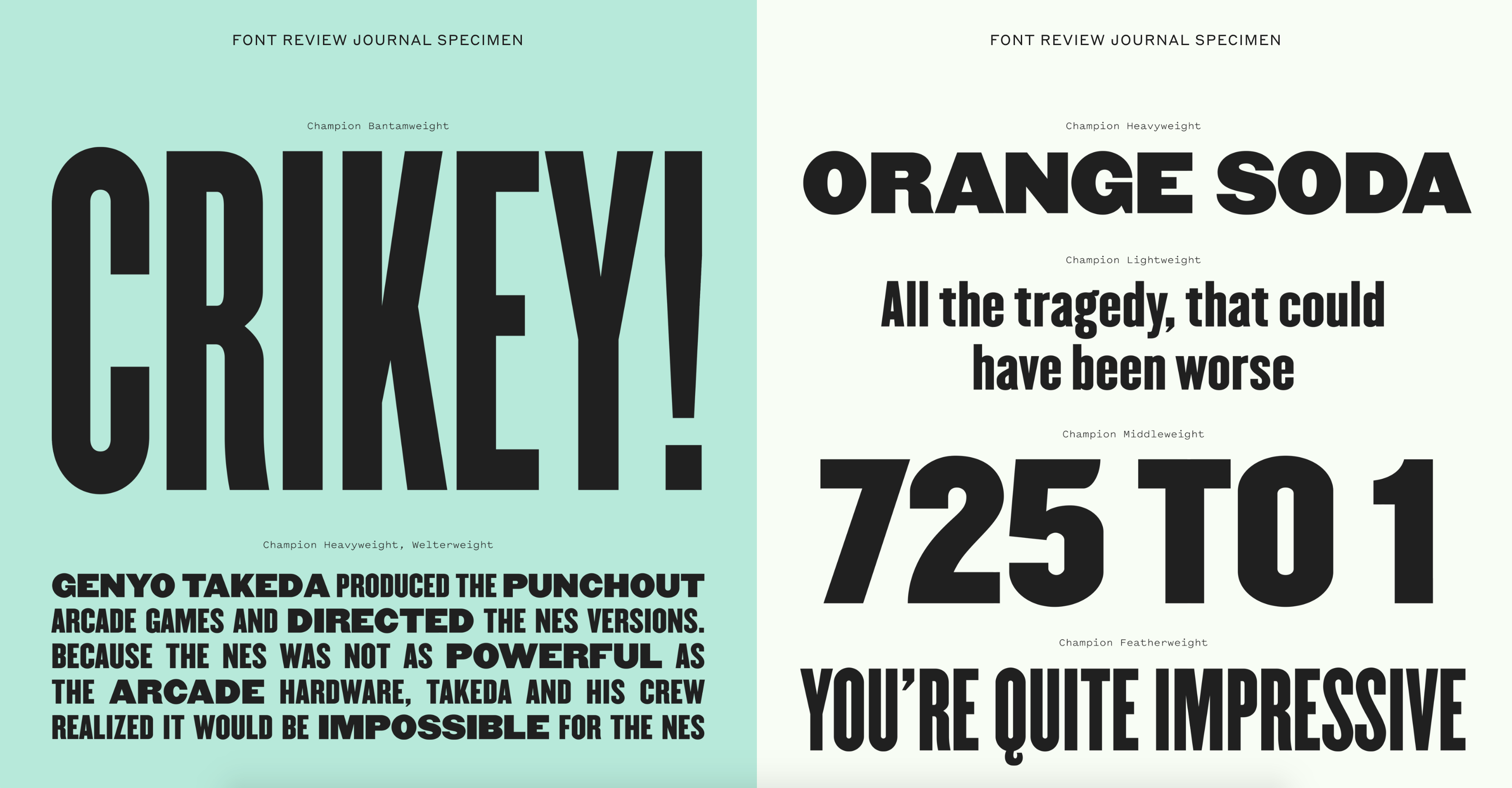 폰트 Champion Gothic