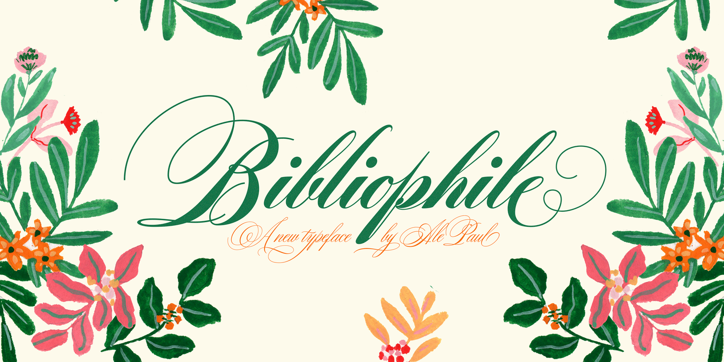 폰트 Bibliophile Script