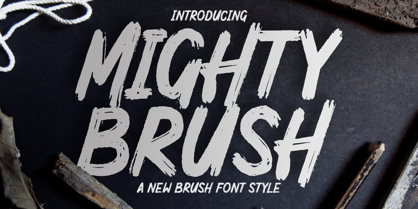 폰트 Mighty Brush