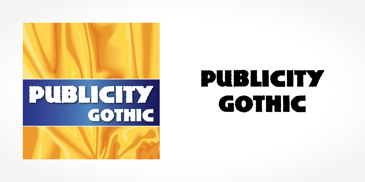 폰트 Publicity Gothic