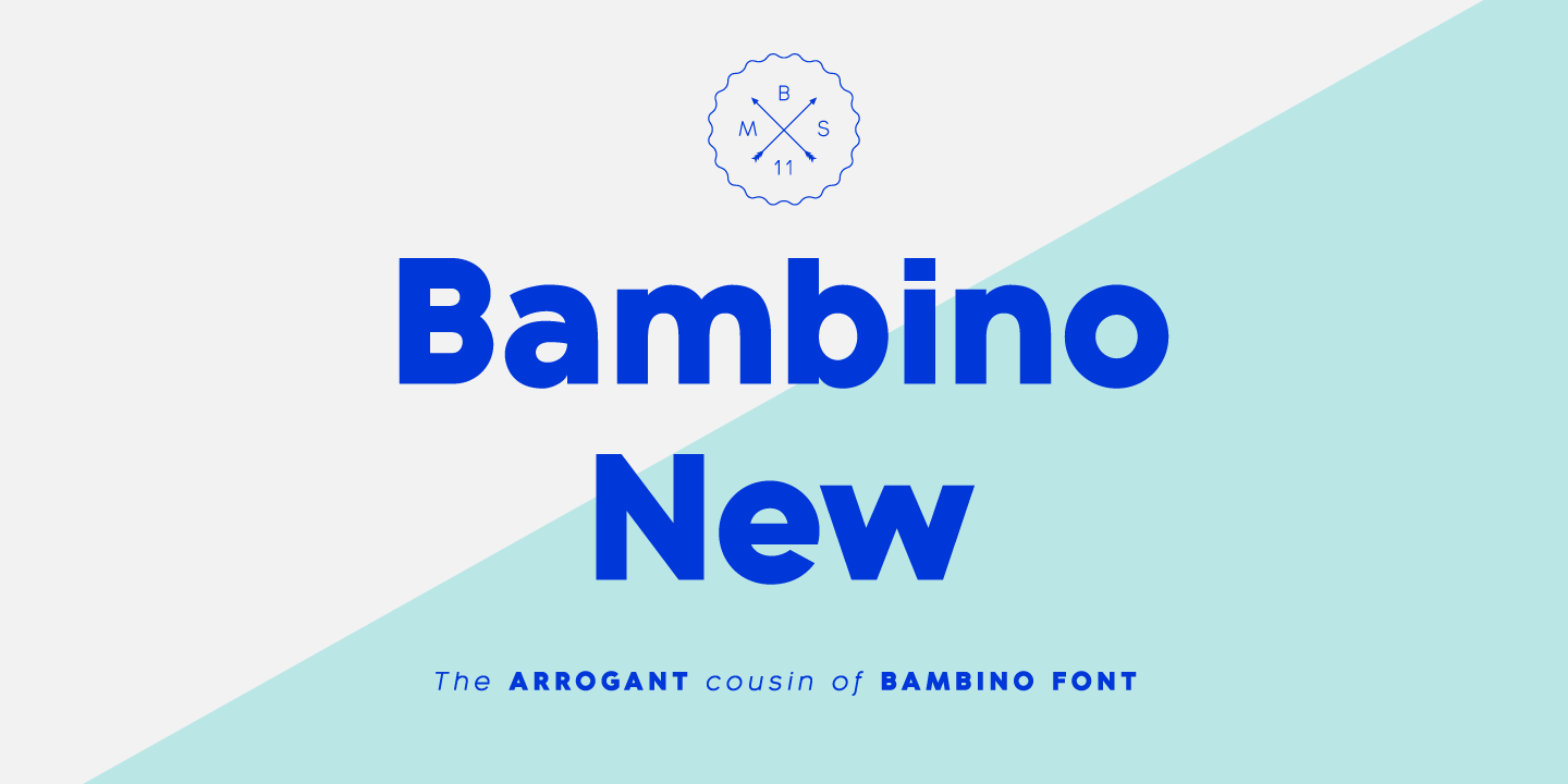 폰트 Bambino New