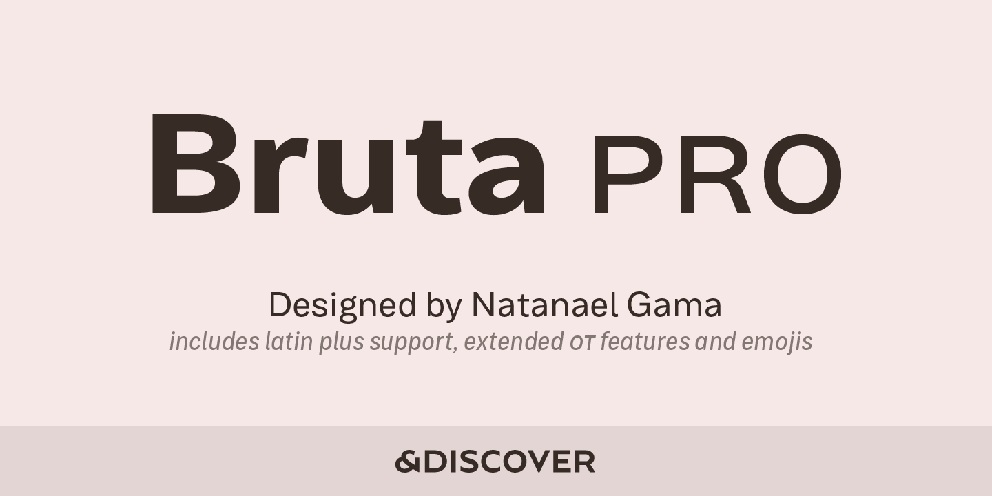 폰트 Bruta Pro