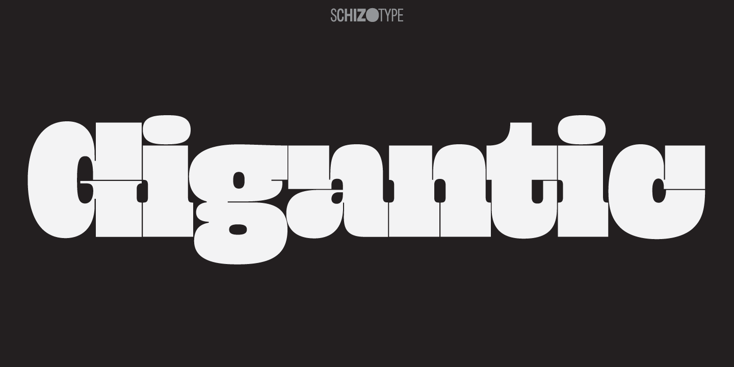 폰트 Gigantic