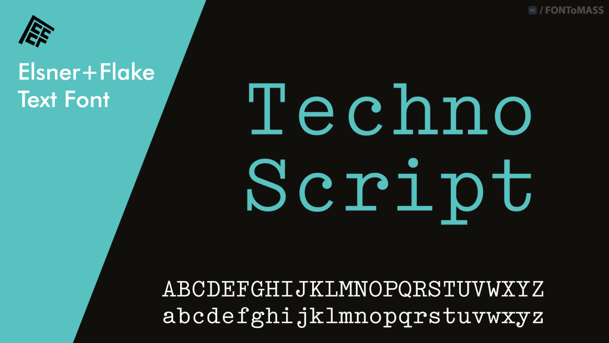 폰트 Techno Script