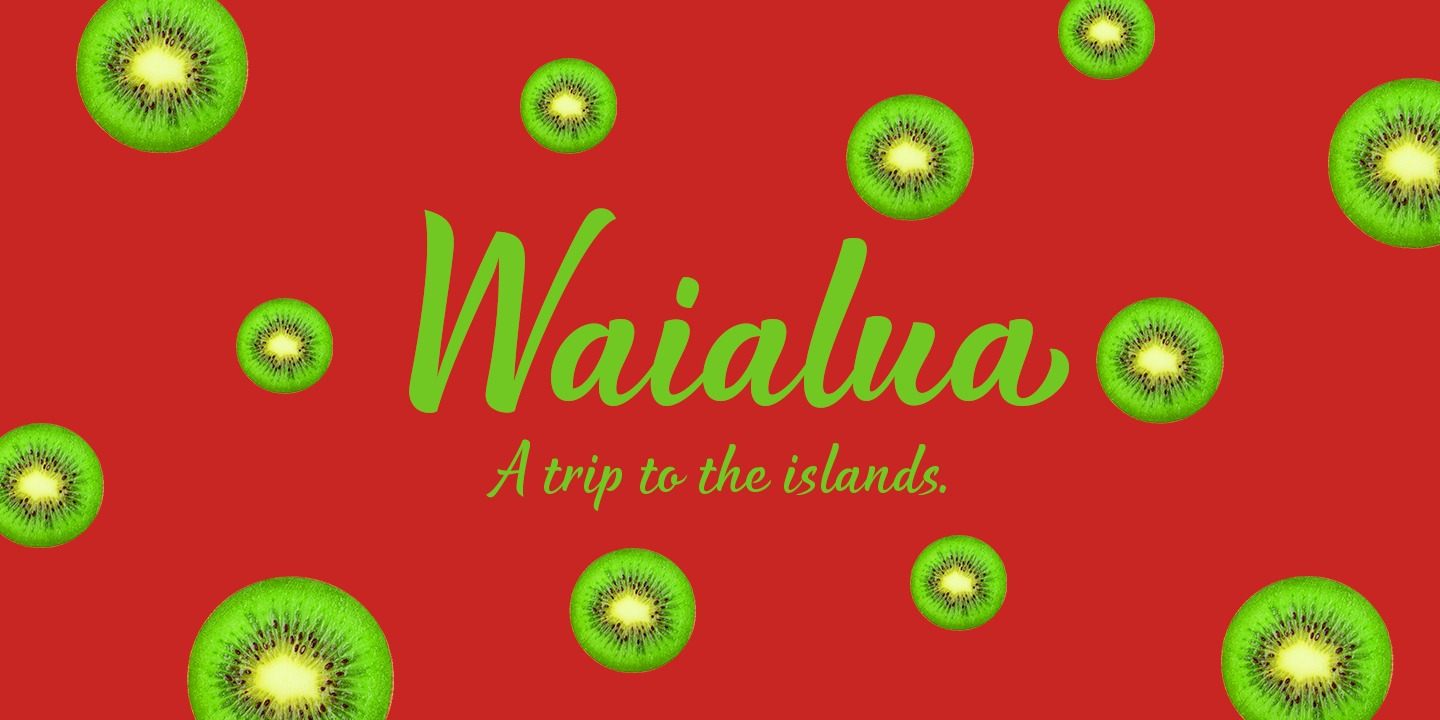 폰트 Waialua