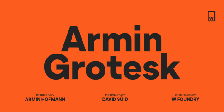 폰트 Armin Grotesk