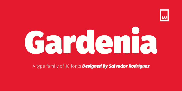 폰트 Gardenia