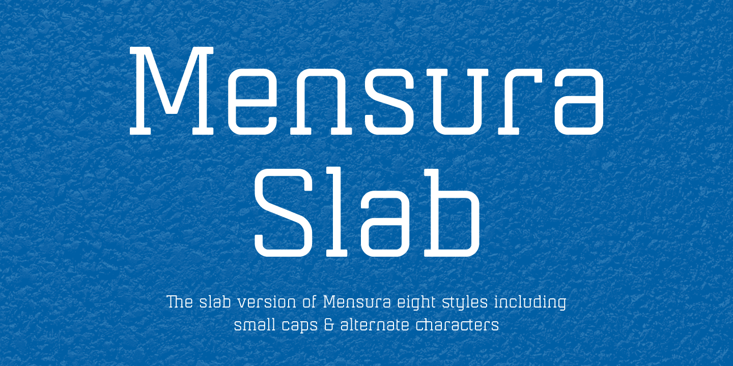 폰트 Mensura Slab