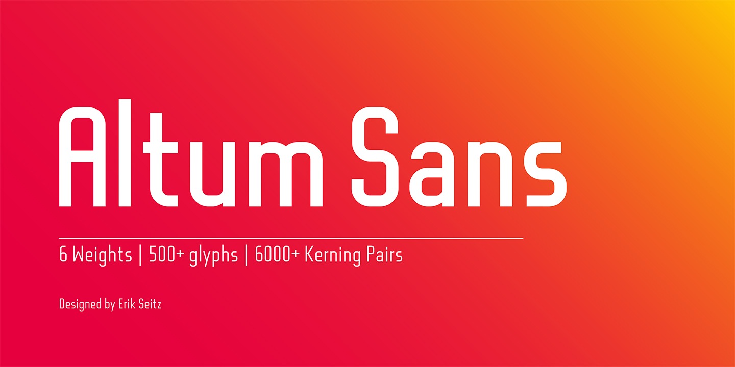 폰트 Altum Sans
