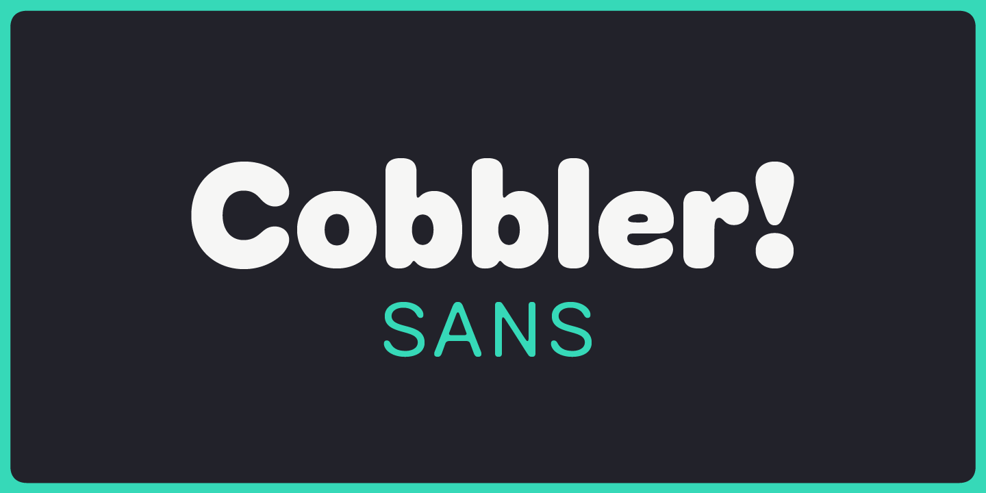 폰트 Cobbler Sans