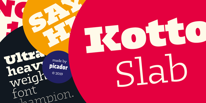 폰트 Kotto Slab