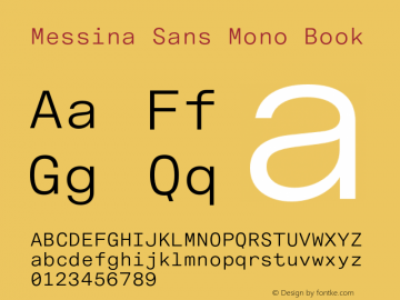 폰트 Messina Sans Mono