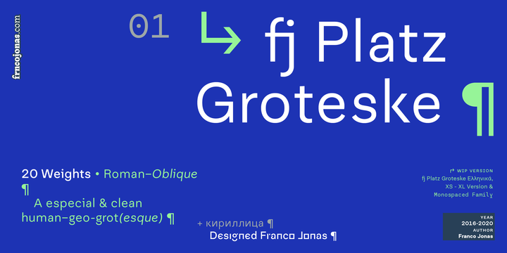 폰트 Platz Grotesk