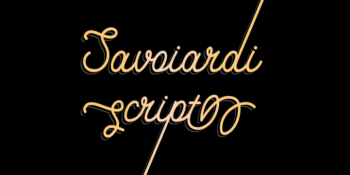 폰트 Savoiardi