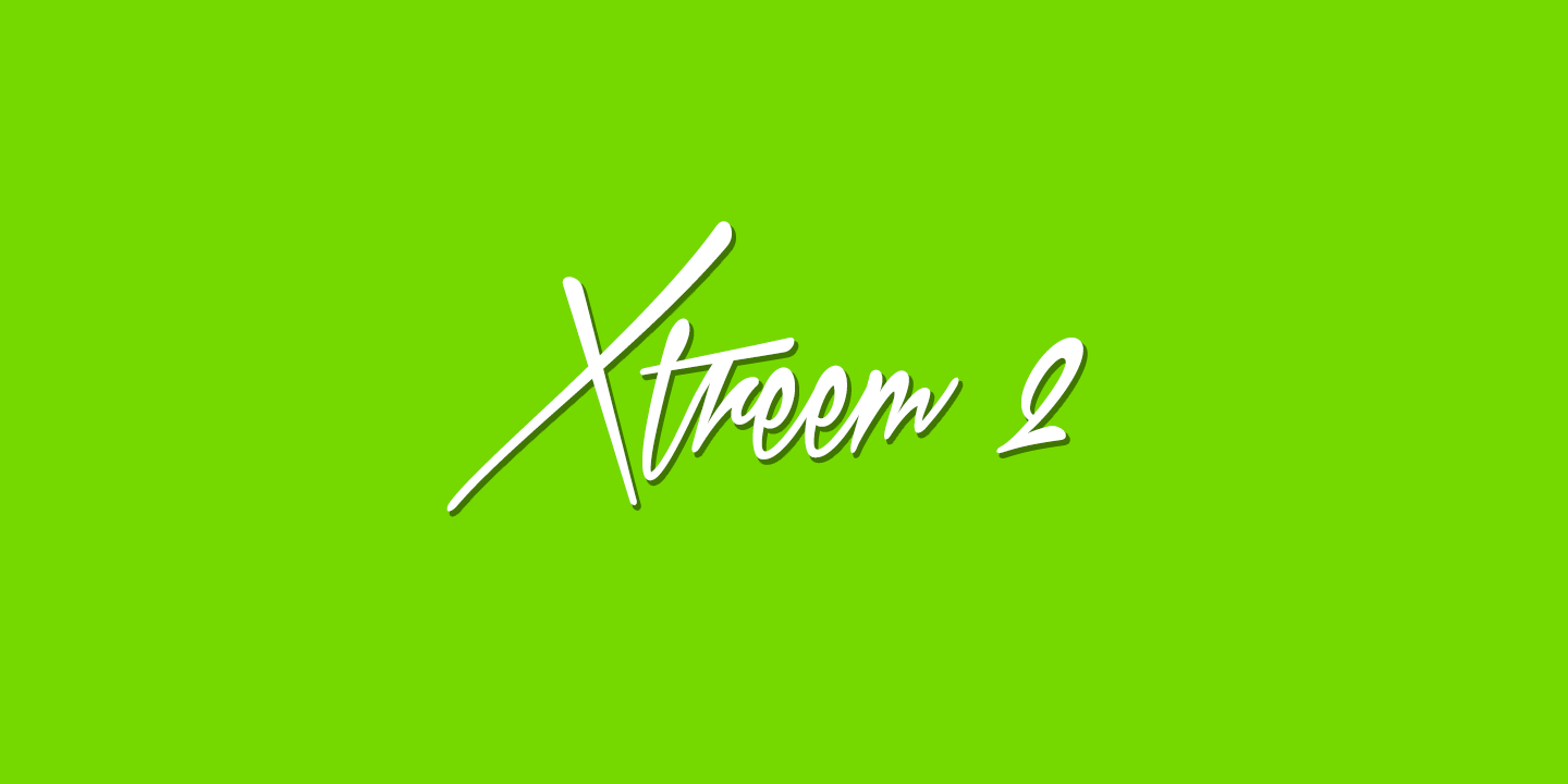 폰트 Xtreem 2
