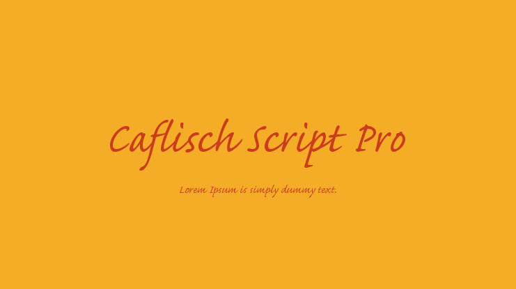 Caflisch Script Pro
