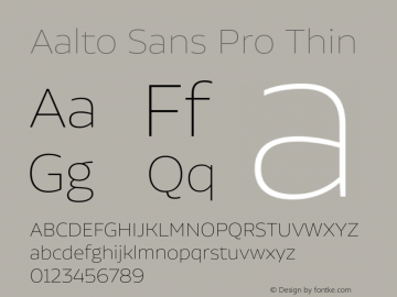 폰트 Aalto Sans Pro
