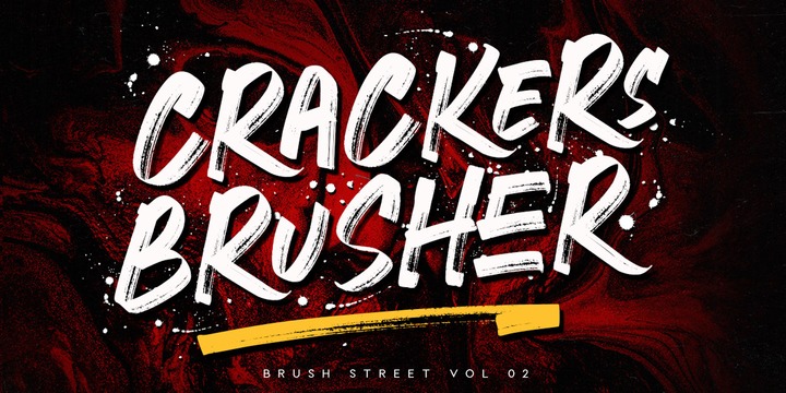 폰트 Crackers Brusher