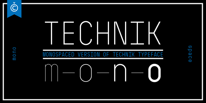 폰트 Technik Mono