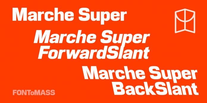 폰트 Marche Super