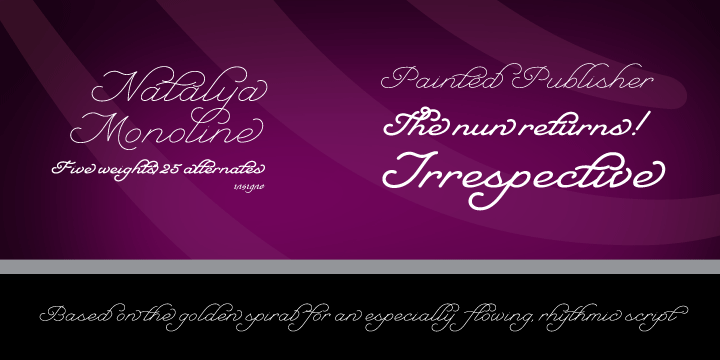 폰트 Natalya Monoline