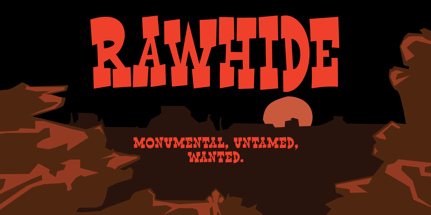 폰트 Rawhide