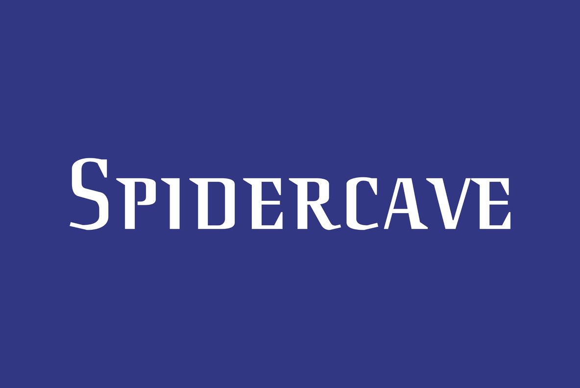 폰트 Spider Cave
