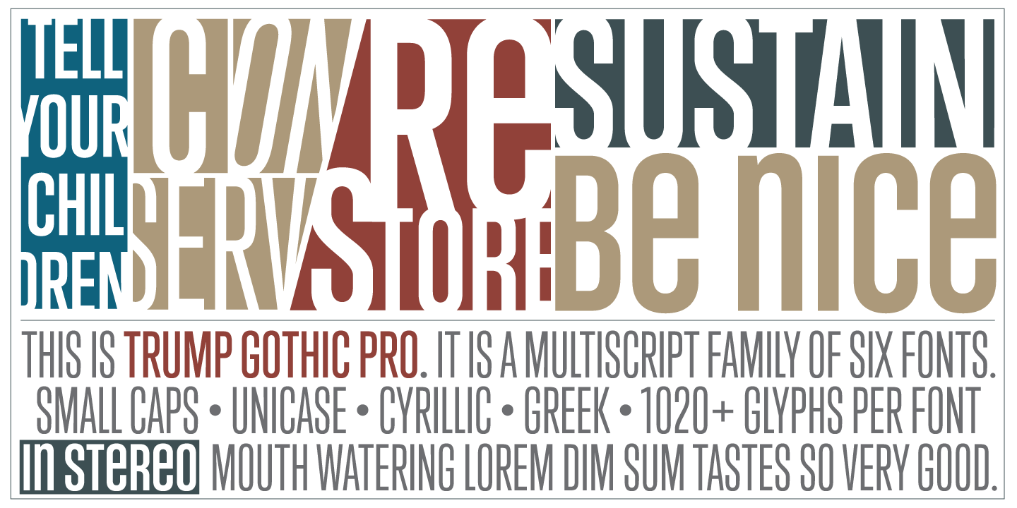 폰트 Trump Gothic Pro