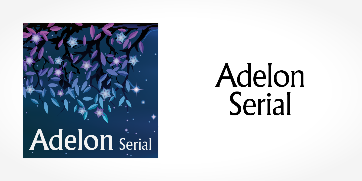 폰트 Adelon Serial