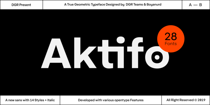 폰트 Aktifo