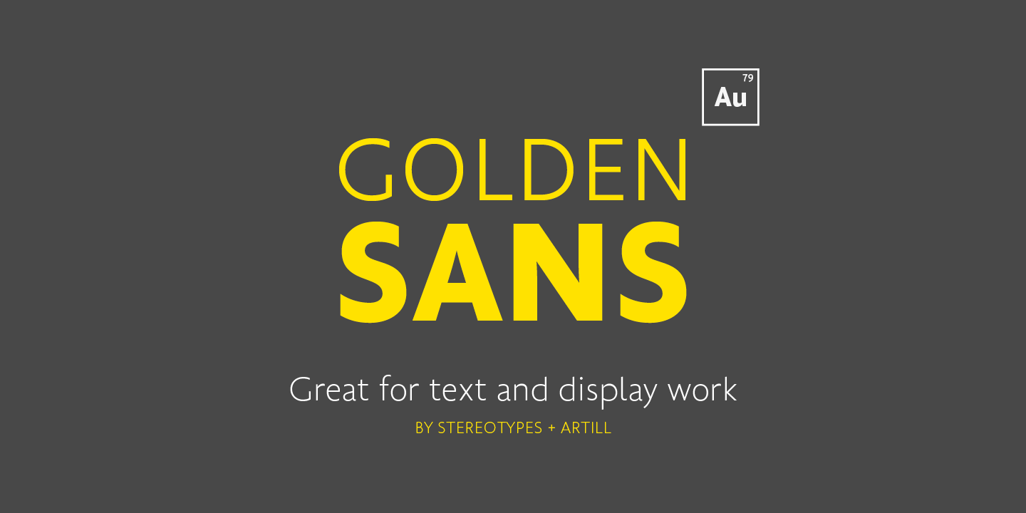폰트 Golden Sans