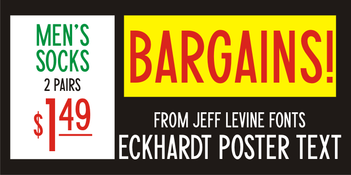 폰트 Eckhardt Poster