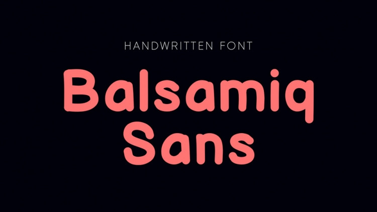 폰트 Balsamiq Sans