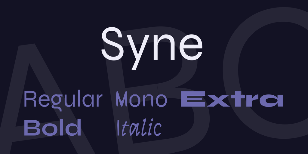 폰트 Syne