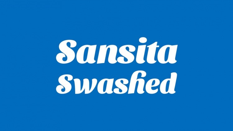 폰트 Sansita Swashed