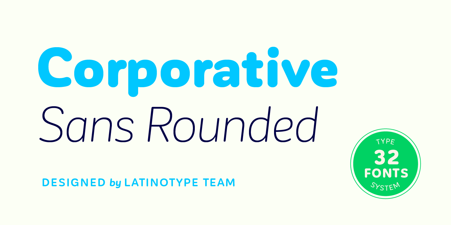 폰트 Corporative Sans Rounded