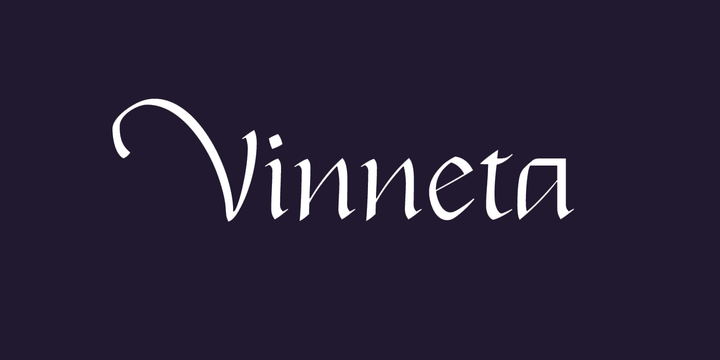 폰트 Vinneta