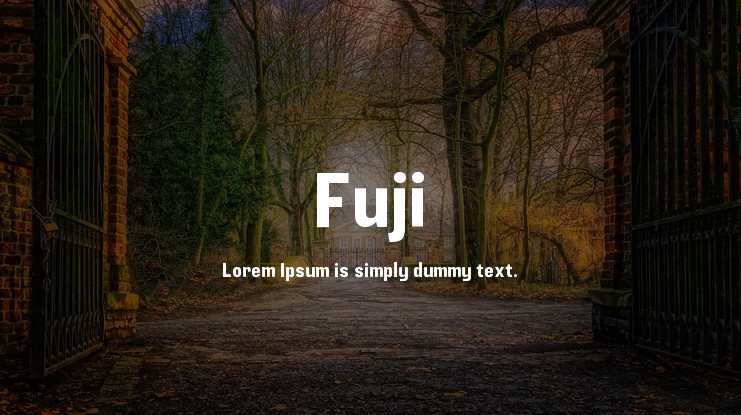 폰트 Fuji
