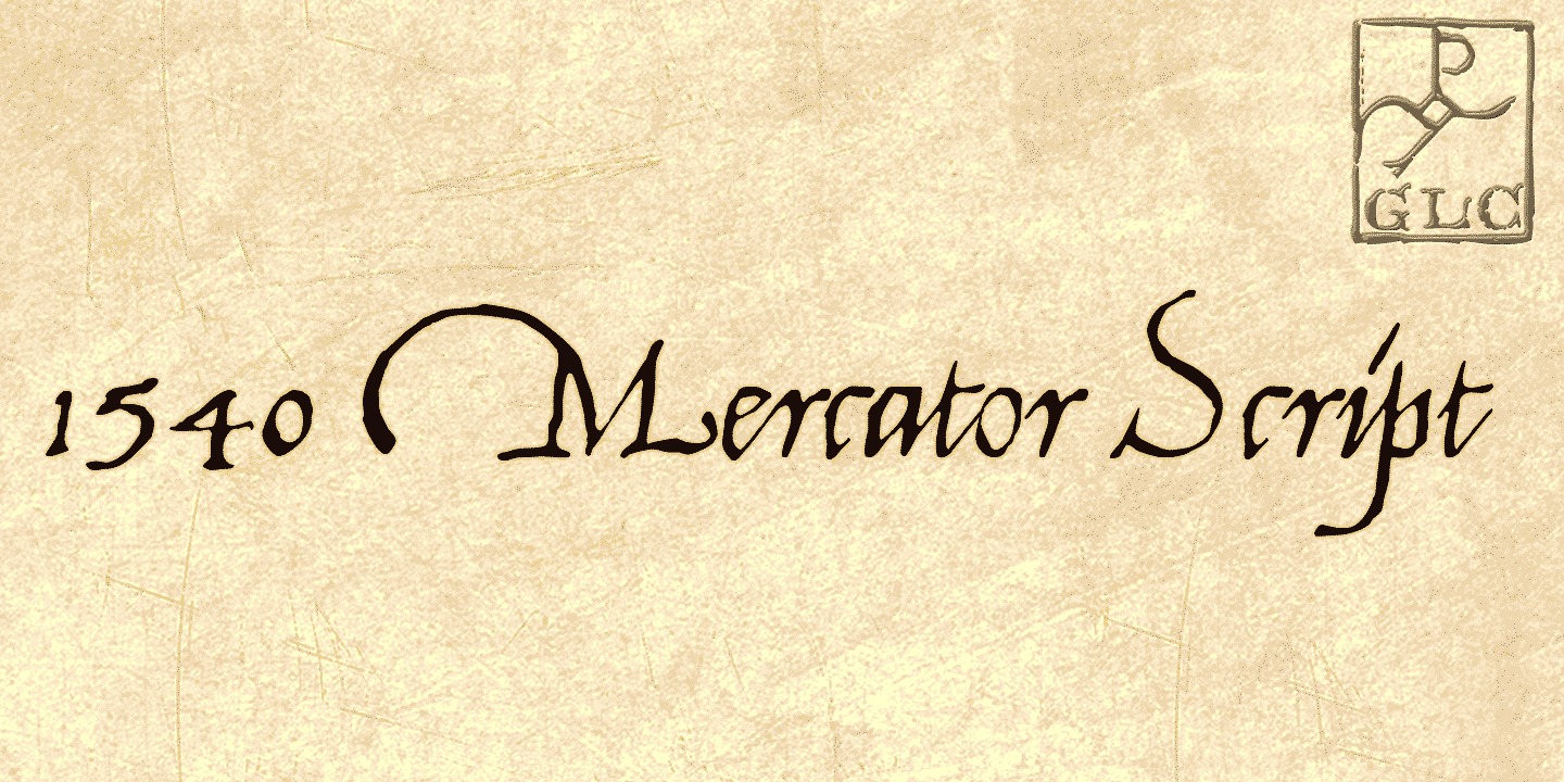 1540 Mercator Script
