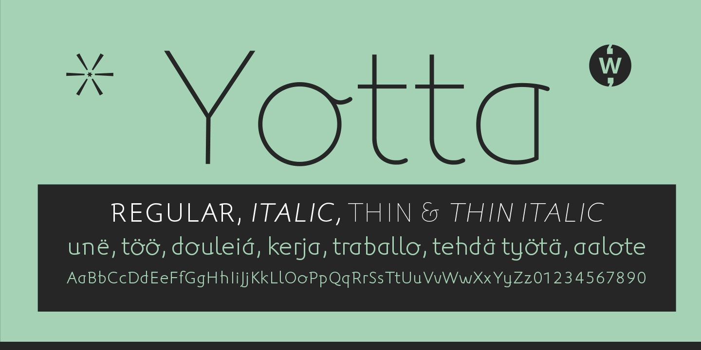 폰트 Yotta