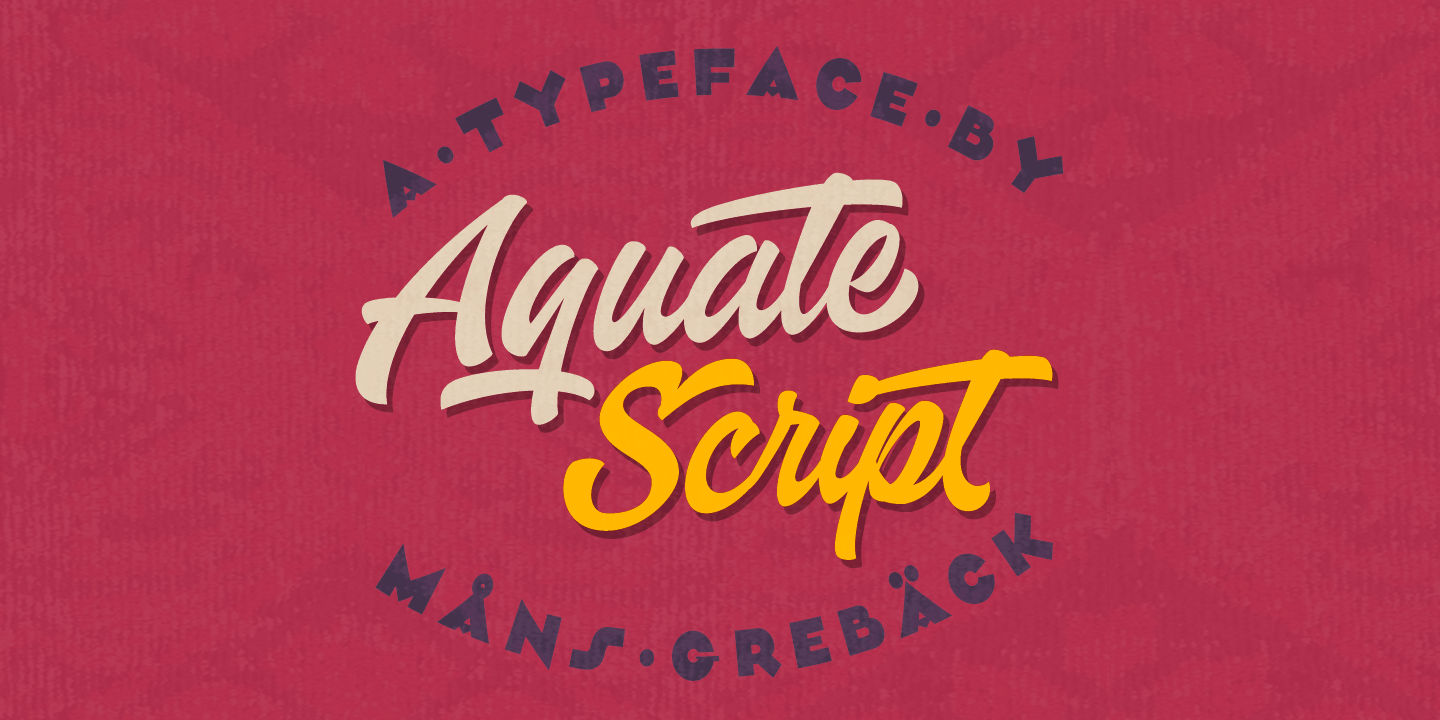폰트 Aquate Script