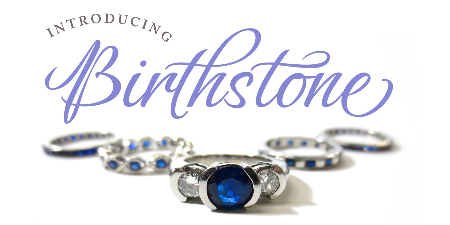 폰트 Birthstone