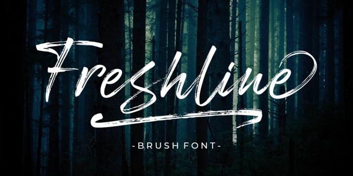 폰트 Freshline