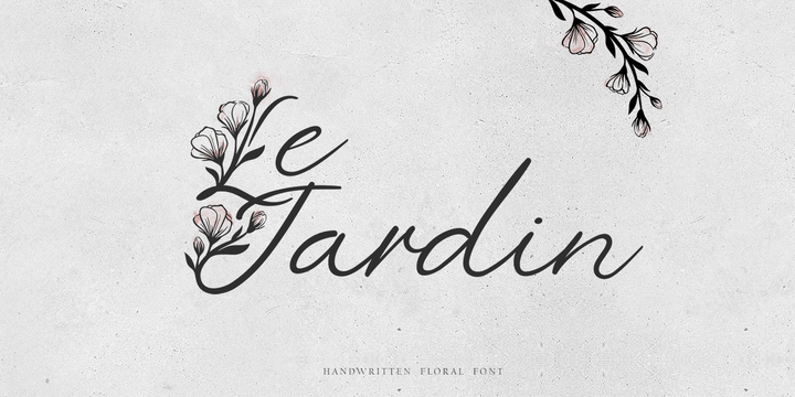 폰트 Le Jardin